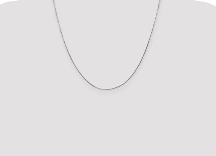 14K White Gold Octagonal Snake with Lobster Clasp Chain (Style WOS060-20)