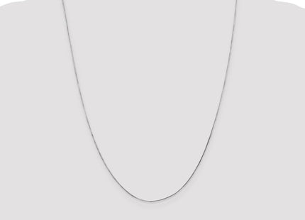 14K White Gold Octagonal Snake with Lobster Clasp Chain (Style WOS060-24)