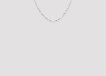 14K White Gold Octagonal Snake with Lobster Clasp Chain (Style WOS080-18)