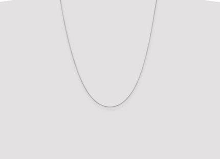 14K White Gold Octagonal Snake with Lobster Clasp Chain (Style WOS080-24)