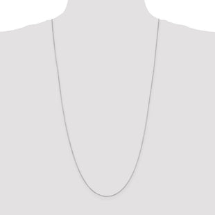 14K White Gold Octagonal Snake with Lobster Clasp Chain (Style WOS080-30)
