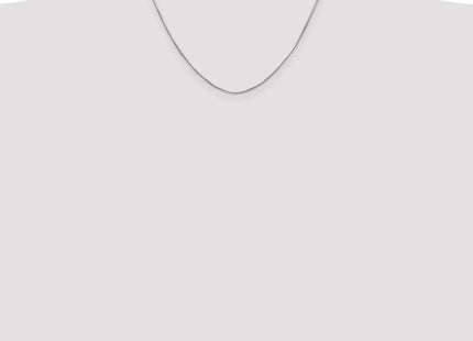 14K White Gold Octagonal Snake with Lobster Clasp Chain (Style WOS100-18)