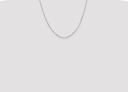 14K White Gold Octagonal Snake with Lobster Clasp Chain (Style WOS100-20)
