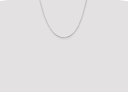 14K White Gold Octagonal Snake with Lobster Clasp Chain (Style WOS120-20)