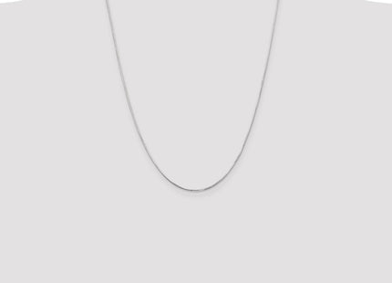 14K White Gold Octagonal Snake with Lobster Clasp Chain (Style WOS120-24)