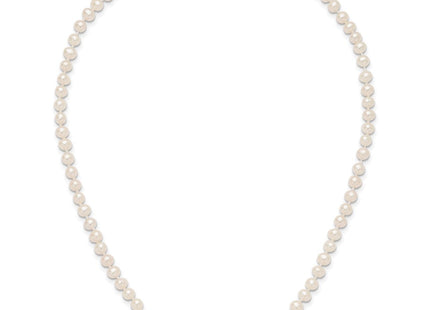 14k 4- White Near-Round Freshwater Cultured Pearl Bracelet
