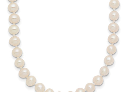 14k 4- White Near-Round Freshwater Cultured Pearl Bracelet