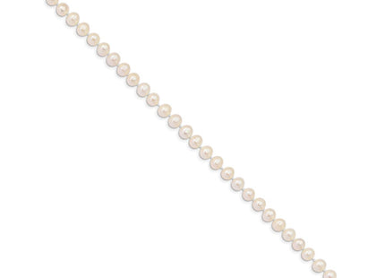 14k 5- White Near-Round Freshwater Cultured Pearl