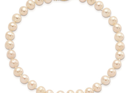 14k 5- White Near-Round Freshwater Cultured Pearl