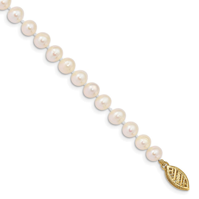 14K gold pearl necklace