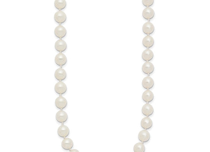 14k 6- White Near-Round Freshwater Cultured Pearl Bracelet