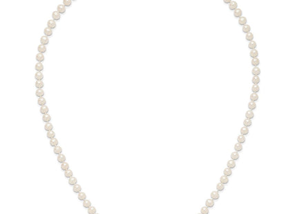 14k 6- White Near-Round Freshwater Cultured Pearl Bracelet
