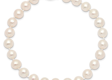 14k White Gold 6- White Near Round Freshwater Cultured Pearl