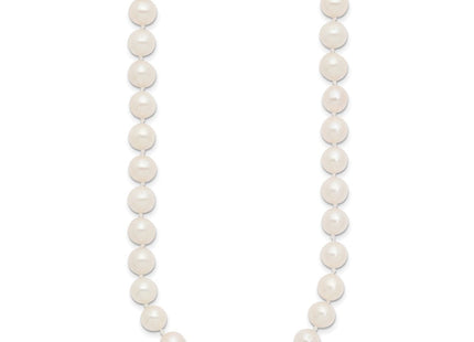 14K gold pearl necklace, alternate view
