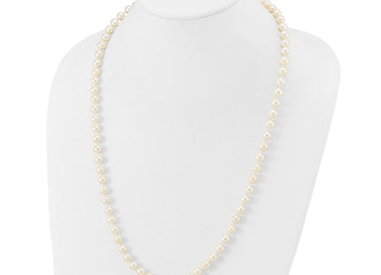 14K gold pearl necklace, another view