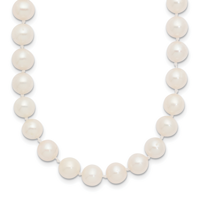 14K White Gold White Near Round Freshwater Cultured Pearl