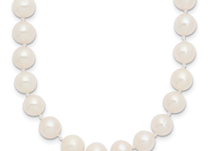 14k White Gold 7- White Near Round Freshwater Cultured Pearl