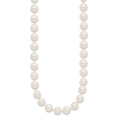 14K White Near-Round Freshwater Cultured Pearl Bracelet