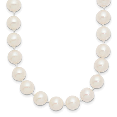 14K White Near-Round Freshwater Cultured Pearl Necklace