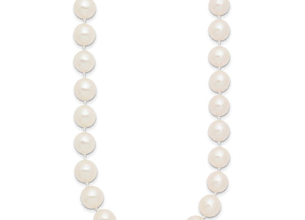 14k 9- White Near-Round Freshwater Cultured Pearl Bracelet