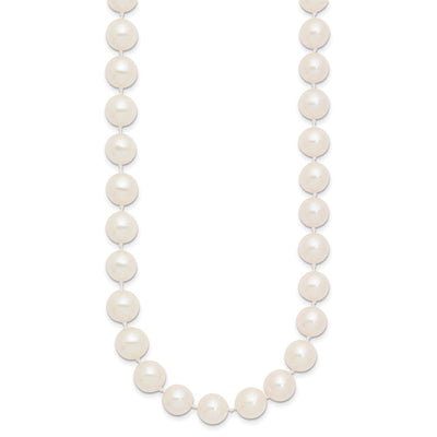 14K White Near-Round Freshwater Cultured Pearl Bracelet