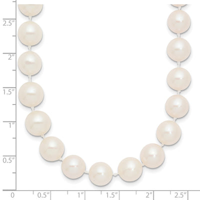 14K White Near-Round Freshwater Cultured Pearl Necklace