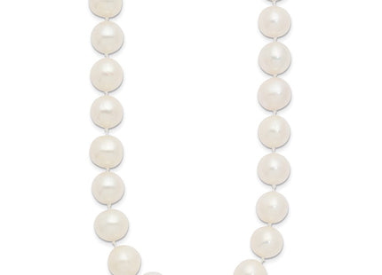 14K gold pearl necklace, another view