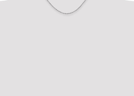 14K White Gold Diamond-cut Quadruple Rope Lobster Clasp Chain (Style WQT014-16)