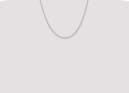 14K White Gold Diamond-cut Quadruple Rope Lobster Clasp Chain (Style WQT014-18)