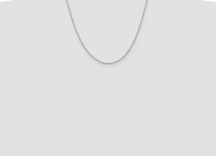 14K White Gold Diamond-cut Quadruple Rope Lobster Clasp Chain (Style WQT014-20)