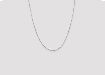14K White Gold Diamond-cut Quadruple Rope Lobster Clasp Chain (Style WQT014-24)