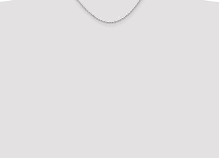 14K White Gold Diamond-cut Quadruple Rope Lobster Clasp Chain (Style WQT016-16)