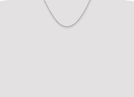 14K White Gold Diamond-cut Quadruple Rope Lobster Clasp Chain (Style WQT016-18)