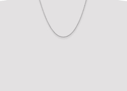 14K White Gold Diamond-cut Quadruple Rope Lobster Clasp Chain (Style WQT016-20)
