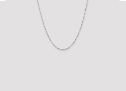 14K White Gold Diamond-cut Quadruple Rope Lobster Clasp Chain (Style WQT016-22)