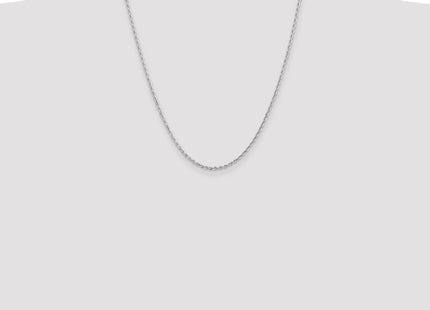 14K White Gold Diamond-cut Quadruple Rope Lobster Clasp Chain (Style WQT018-22)