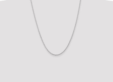 14K White Gold Diamond-cut Quadruple Rope Lobster Clasp Chain (Style WQT018-24)