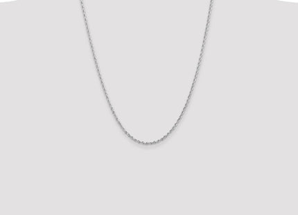 14K White Gold Diamond-cut Quadruple Rope Lobster Clasp Chain (Style WQT021-24)