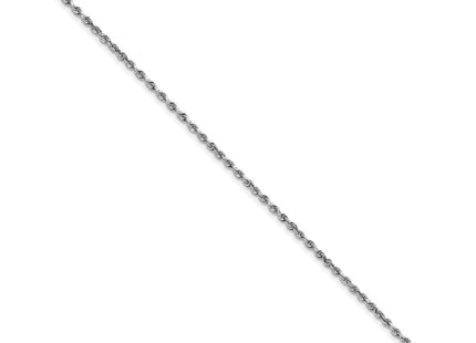 14K White Gold Diamond-cut Quadruple Rope Lobster Clasp Chain (Style WQT023-7)