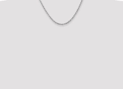 14K White Gold Diamond-cut Quadruple Rope Lobster Clasp Chain (Style WQT025-18)