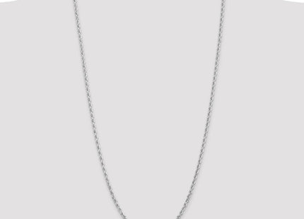 14K White Gold Diamond-cut Quadruple Rope Lobster Clasp Chain (Style WQT025-30)