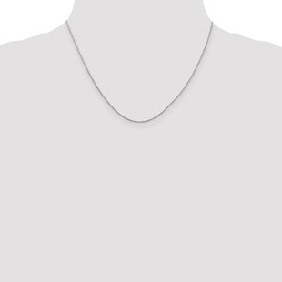 14K White Gold . Ropa with Spring Ring Clasp Chain (Style WRPA015-18)