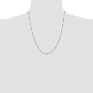 14K White Gold . Ropa with Spring Ring Clasp Chain (Style WRPA015-22)