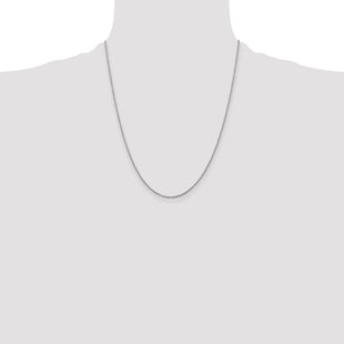 14K White Gold . Ropa with Spring Ring Clasp Chain (Style WRPA020-22)