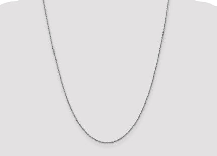 14K white gold chain, further view