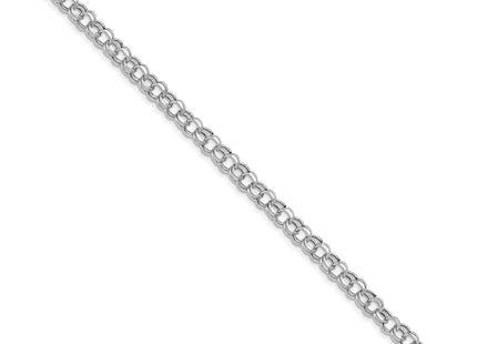 14K white gold bracelet, alternate view