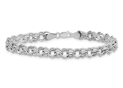 14K white gold bracelet, another view