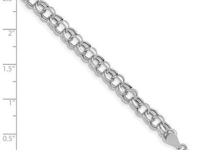 14K white gold bracelet, further view