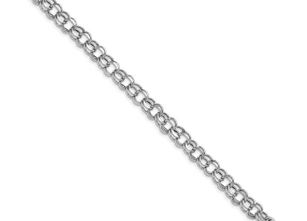 14K white gold bracelet, alternate view