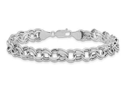 14K white gold bracelet, another view
